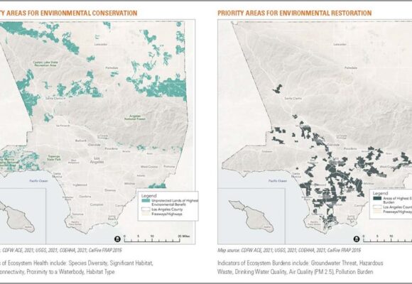 Maps showing priority areas for conservation and restoration in the PNA+ Final Report