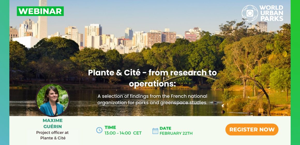 Plante & Cité – from research to operations